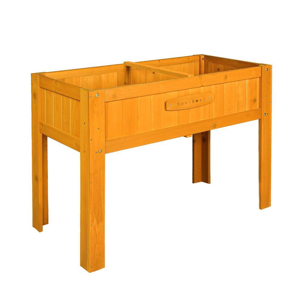 Wildaven Outdoor Wood Garden Raised Bed Elevated Planter Box WMLSUNXY22002 The Home Depot