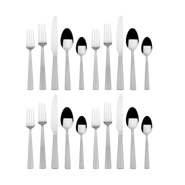 Elite Stonehenge 20-Piece Black 18/10 Stainless Steel Flatware Set (Service for 4)