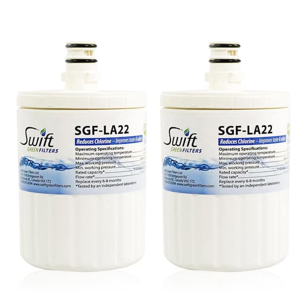 Swift Green Filters Replacement Water Filter for LG LT500P, 5231JA2002A, 46-9890, EFF-6005A (2 Pack)