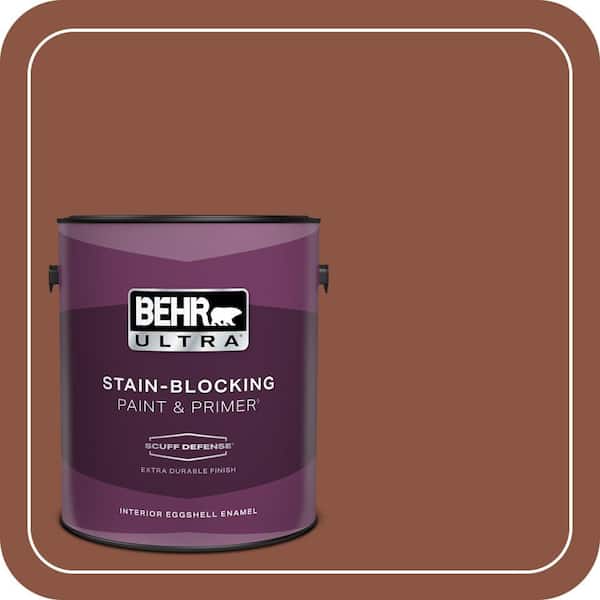 BEHR ULTRA 1 gal. #S180-7 True Copper Extra Durable Eggshell Enamel Interior Paint & Primer
