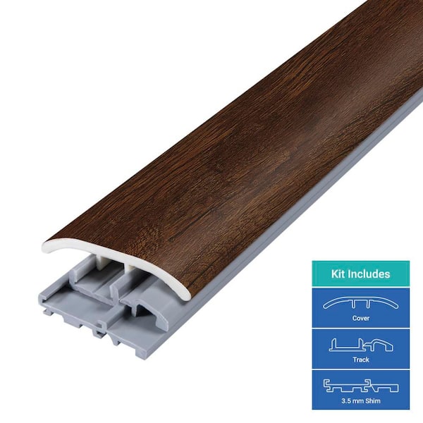 Bralton 0.31 in. T x 2 in. W x 78.7 in. L Vinyl 4-in-1 Molding
