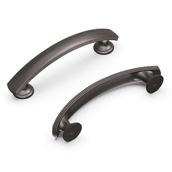 HICKORY HARDWARE American Diner 3 in. Modern Arch Cabinet Pull Vintage Bronze Handle for Kitchen, Bathroom, and Furniture (10 Pack)