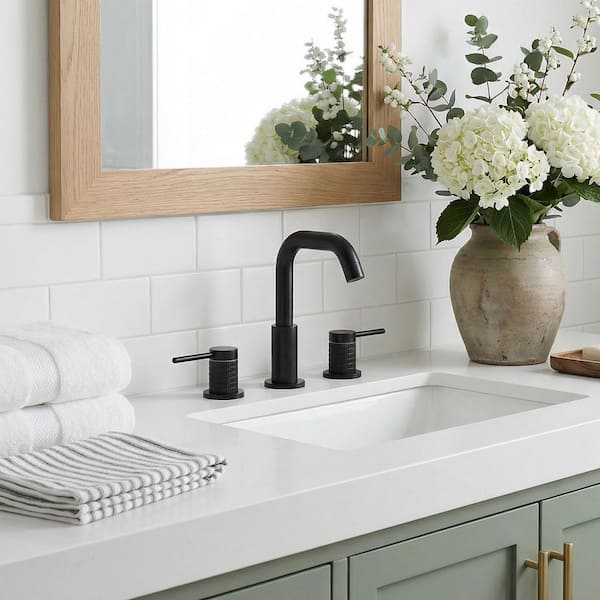 Altair Versace 8 in. Widespread Double Handle Mid Arc Bathroom