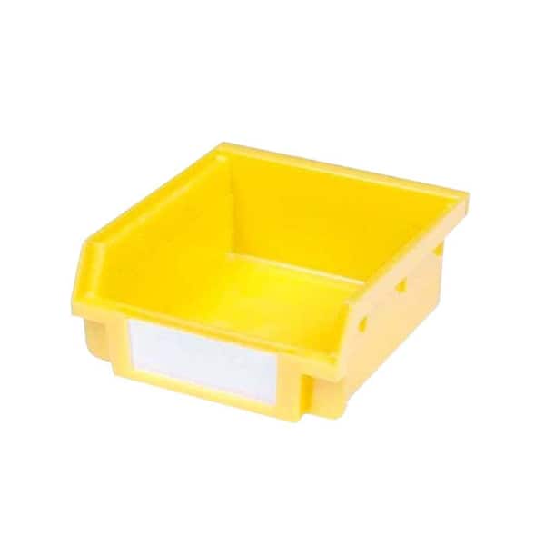 Triton Products 30-Compartment Small Yellow Hanging Storage Small Part Organizer-Non Stacking/Interlocking Loc Bin