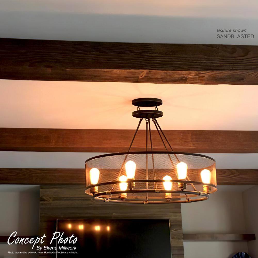 Burnished Honey Dew Faux Wood 6" x 6" Ceiling Beam