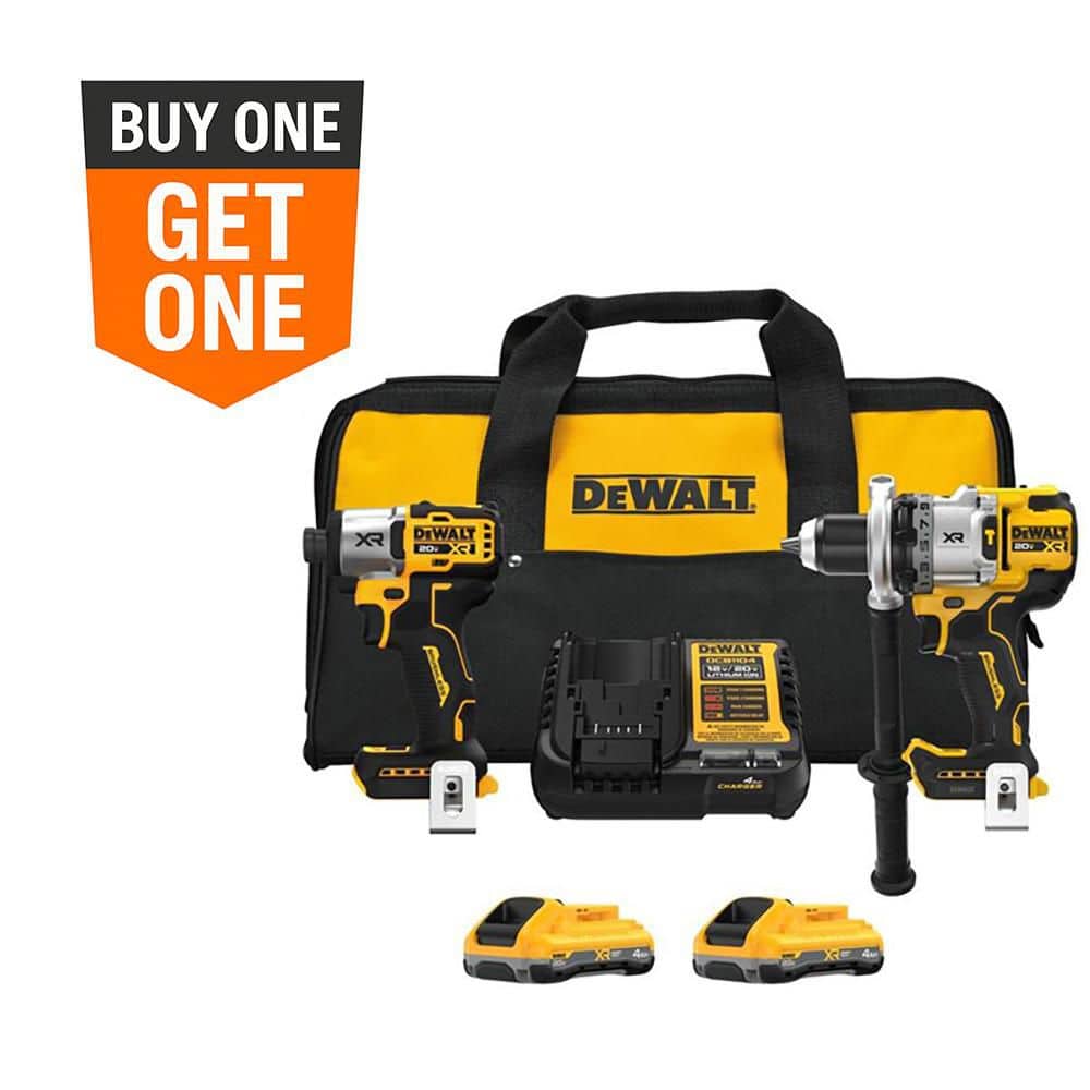 20V MAX Lithium-Ion Cordless 2-Tool Combo Kit with (2) 4.0 Ah Batteries, Charger and Kit Bag price history on PriceWatchPro