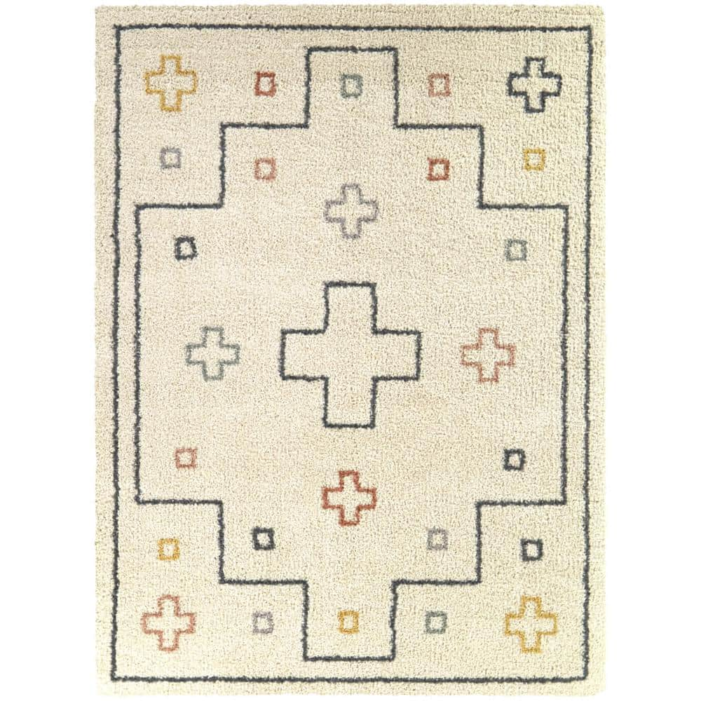 BALTA Marcano Cream 8 Ft. X 10 Ft. Geometric Area Rug 3111265 - The ...