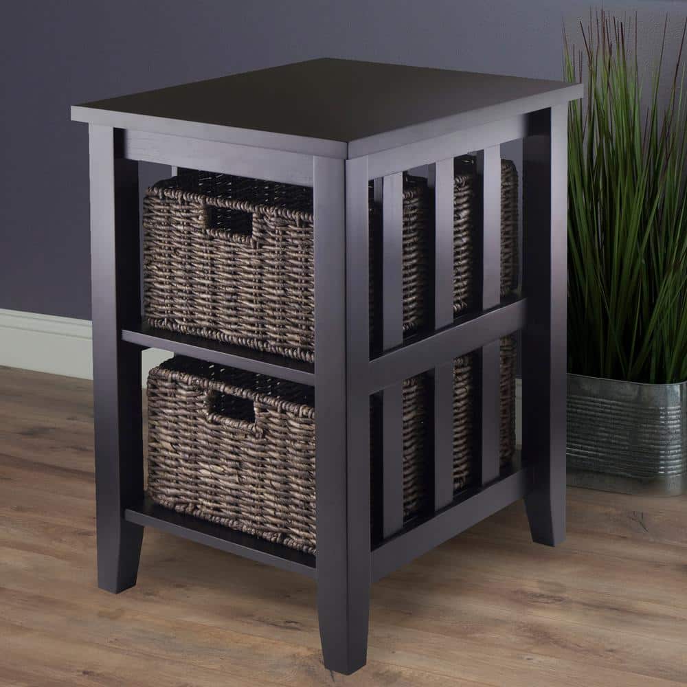 Morris Side Table with 2 Foldable Baskets - thumbnail 8