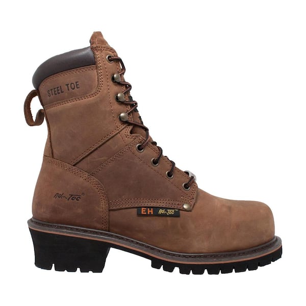 Logger steel toe work clearance boots