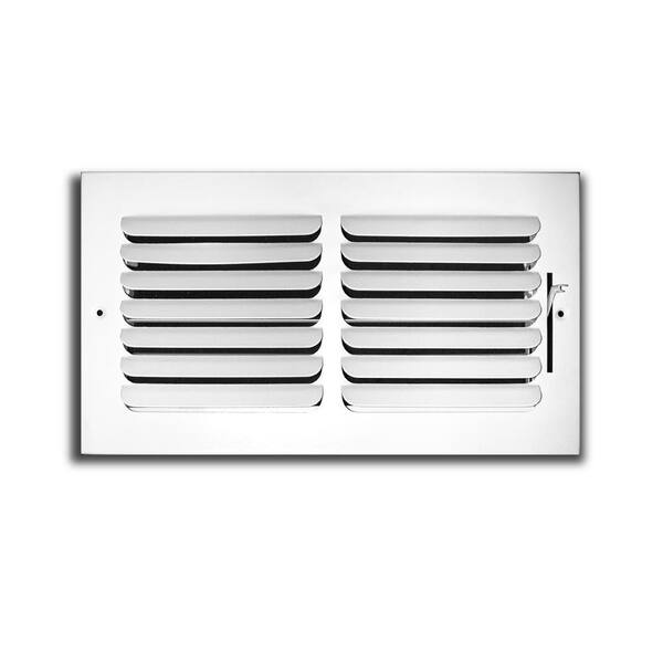 Everbilt 10 in. x 6 in. 1-Way Fixed Curved Blade Wall/Ceiling Register