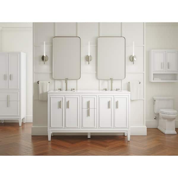 Southerk 24 in. W White Linen Cabinet