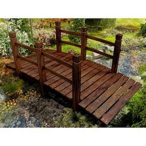 Details about   8 Foot Long Wooden Straight Pathway Bridge Garden Outdoor Home Decor Slat 