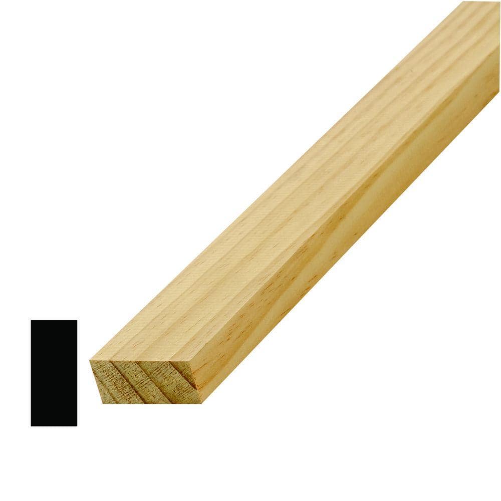 Alexandria Moulding LWM249 11/16 in. x 1-5/8 in. Pine S4S Moulding