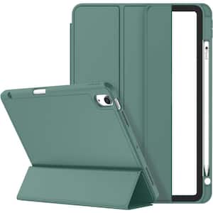 iPad Air Case for 5th/4th Generation 2022/2020 10.9 in. Support Touch ID and Auto Wake/Sleep in Midnight Green