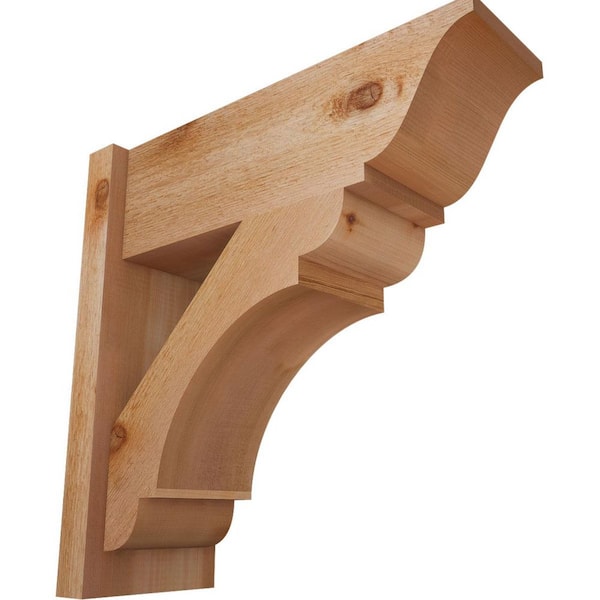 Ekena Millwork 8 in. x 22 in. x 22 in. Western Red Cedar Olympic Traditional Rough Sawn Outlooker