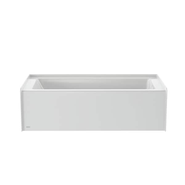JACUZZI PROJECTA 66 in. x 32 in. Rectangular Skirted Soaking Bathtub with Right Drain in White