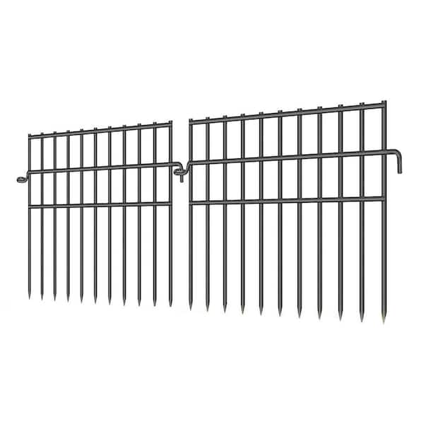 37 ft. L 13 in. H Decorative Rustproof Metal Wire Animal Barrier Fence 26 Pack No Dig Garden Fence for Dogs Rabbits