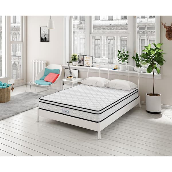 Comfort Rest Series Full Size Medium Gel Memory Foam Mattress 10 in. with Sponge Spring Pack Mattress