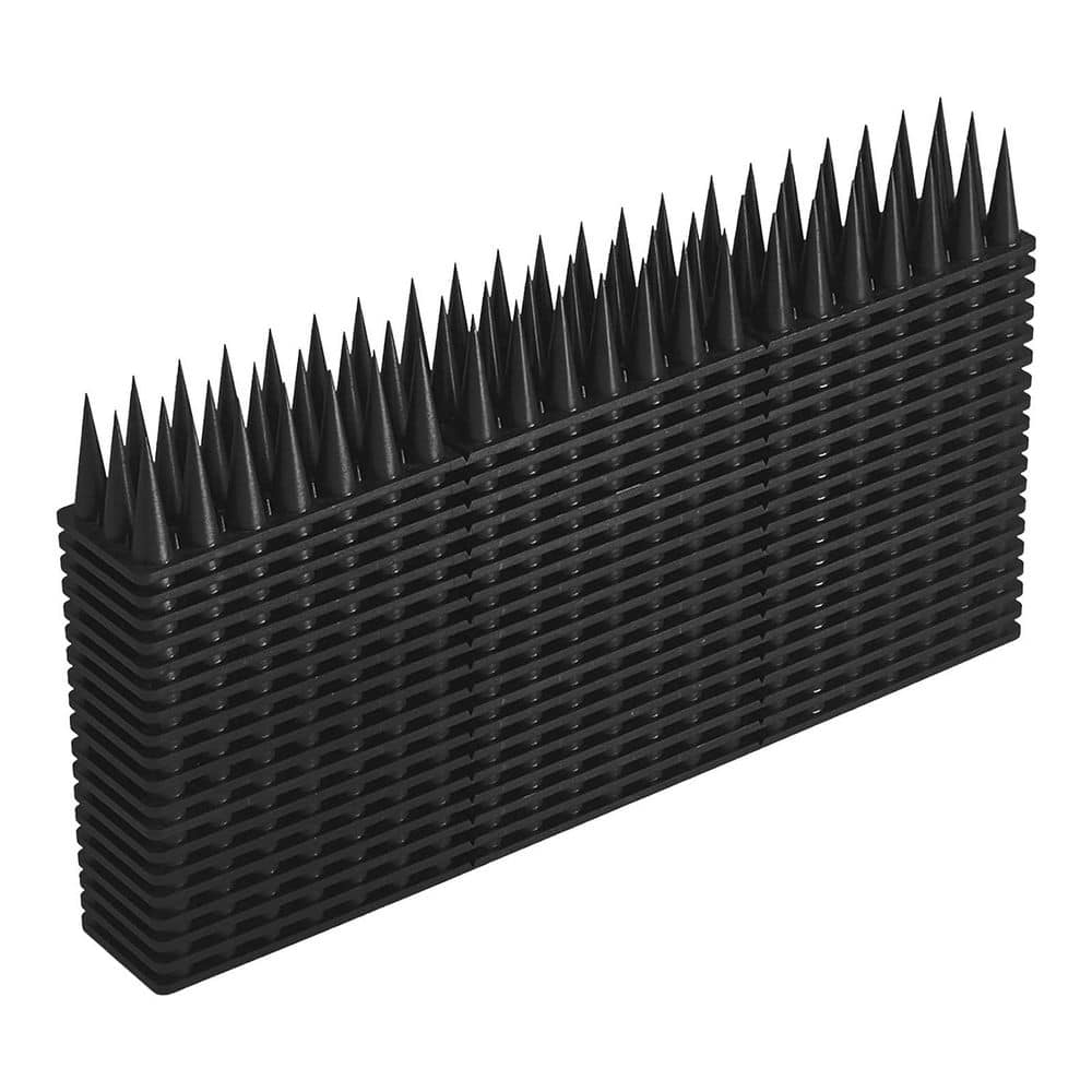 Acrylic Bird Spikes 18.7 ft. Fence Roof Window Deterrent Spike Outdoor Animal Defender Black 20-Pack price history on PriceWatchPro
