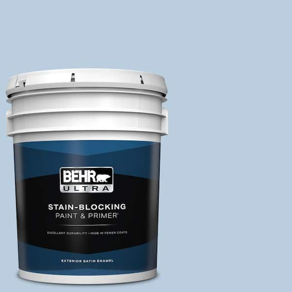 BEHR ULTRA 5 gal. #M530-2 Skys the Limit Satin Enamel Exterior Paint & Primer