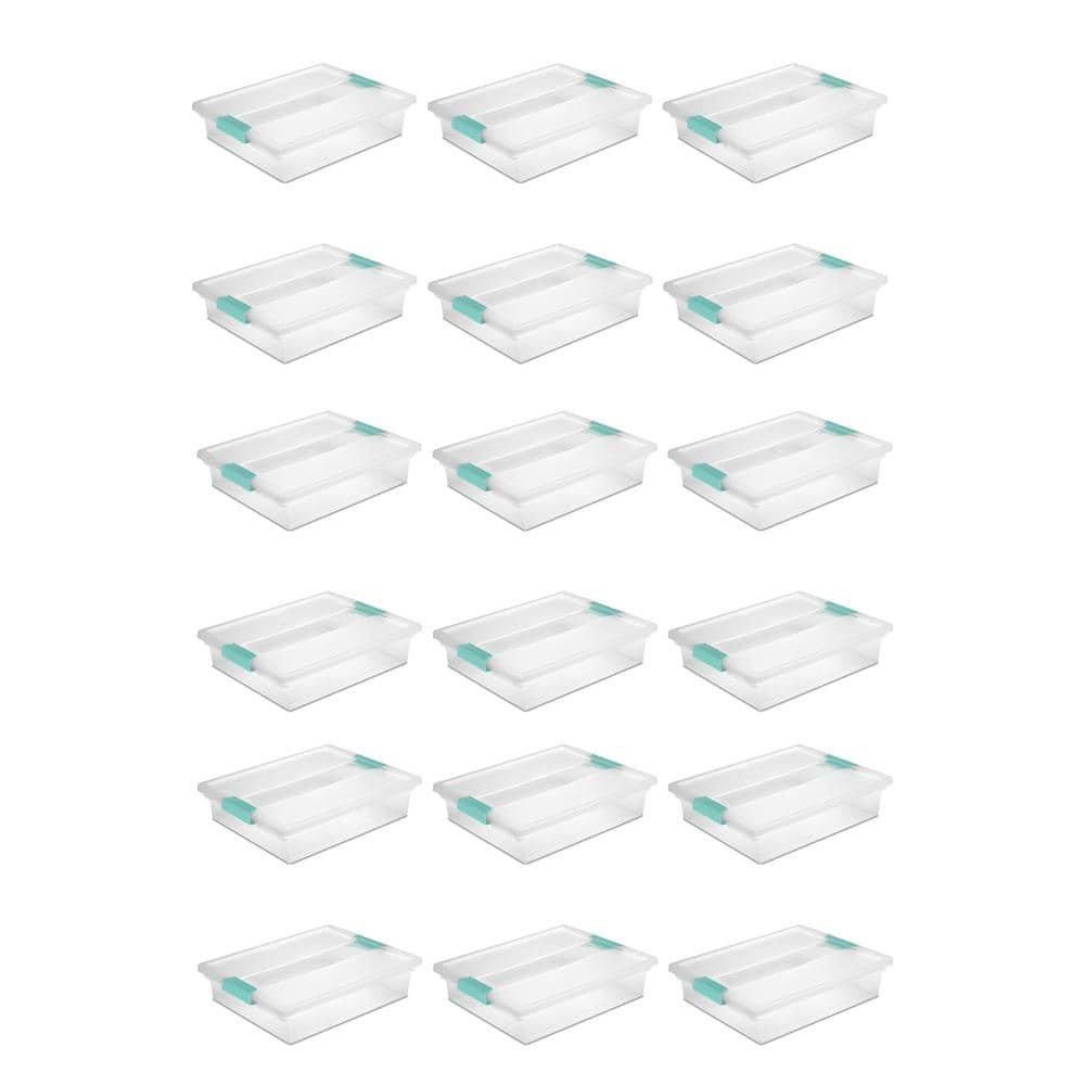 Sterilite Plastic Mini Clip Storage Box Container with Latching Lid, 18  Pack, 18pk - Gerbes Super Markets