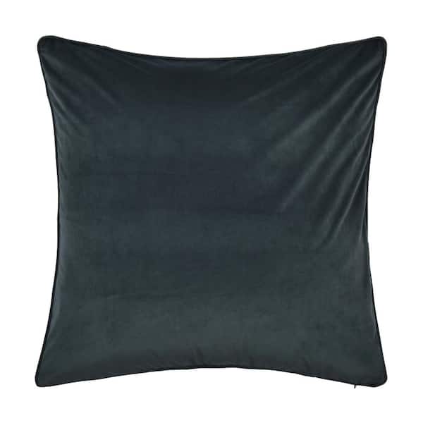 Unbranded Benson Teal Solid Polyester Euro Sham 26 in. L X 26 in. W