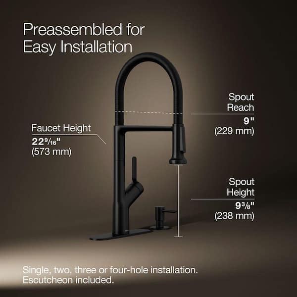 KOHLER Setra Single-Handle Semi-Professional Kitchen Sink Faucet