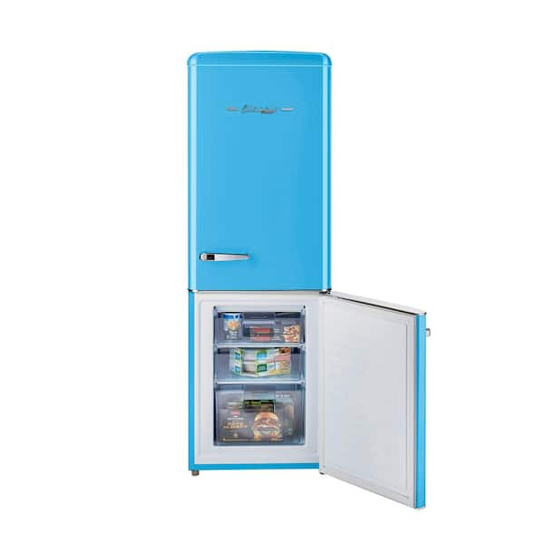 Unique Appliances Classic Retro 21.6 in. 7 Cu. ft. Retro Bottom Freezer Refrigerator in Robin Egg Blue, Energy Star