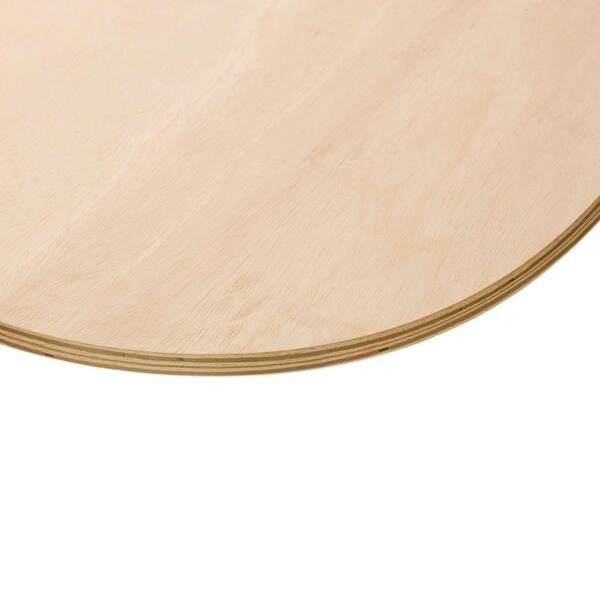 Unbranded 3/4 in. x 1-1/2 ft. Sande Plywood Round Board