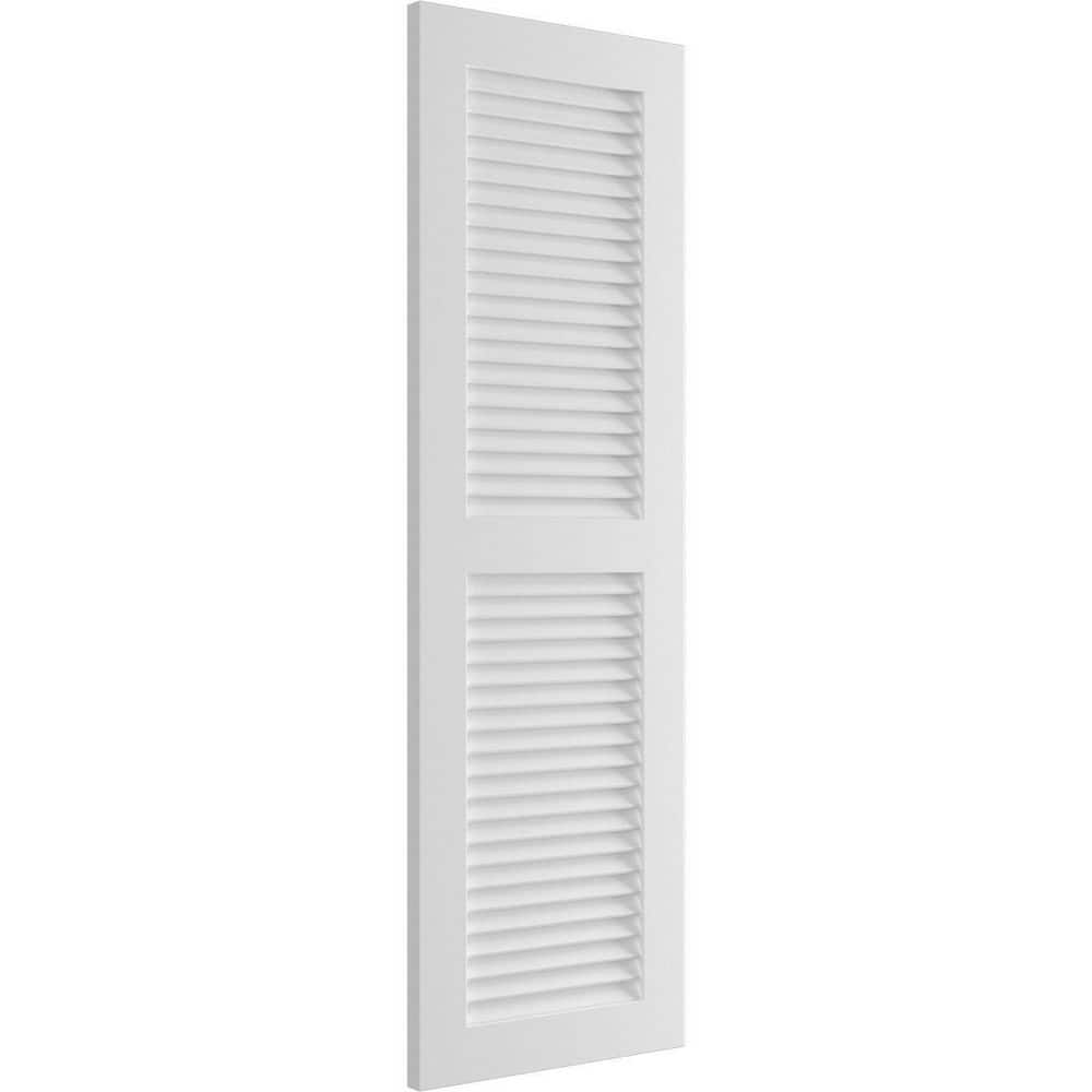 15" x 80" Unfinished PVC Louver Shutters