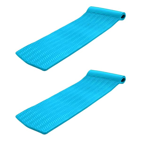 TRC Recreation Texas Recreation Serenity 70 in. Teal Foam Mat Raft Lounger Pool Float (2-Pack)