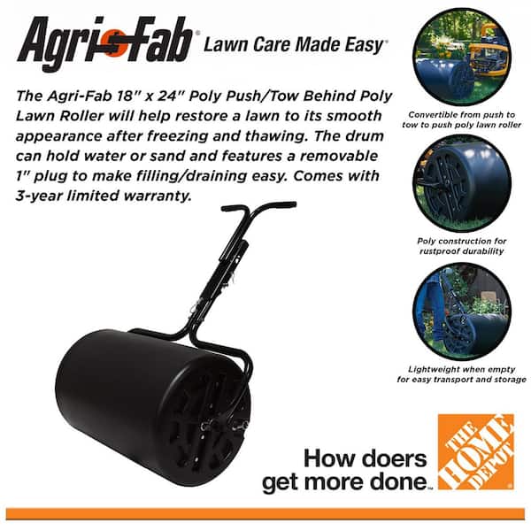 18 in. x 24 in. Poly Push/Tow Behind Lawn Roller