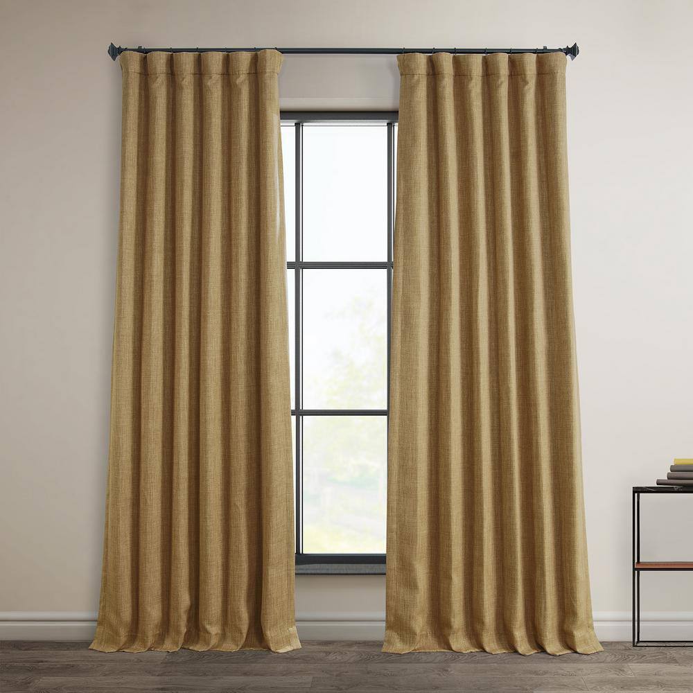 Butterscotch Solid Rod Pocket Room Darkening Curtain - 50 in. W x 84 in. L (1 Panel) price history on PriceWatchPro