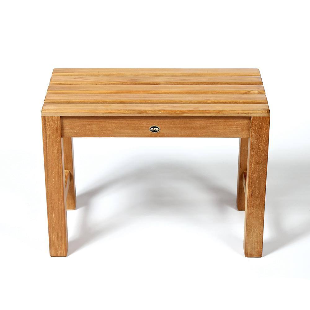 Elegant Teak Spa Safety Shower Bench - 23.5" Height