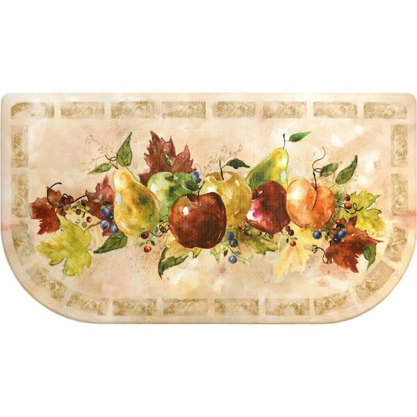 Cloud Comfort Fruit Slice 20 in. x 36 in. Anti-Fatigue Kitchen Mat
