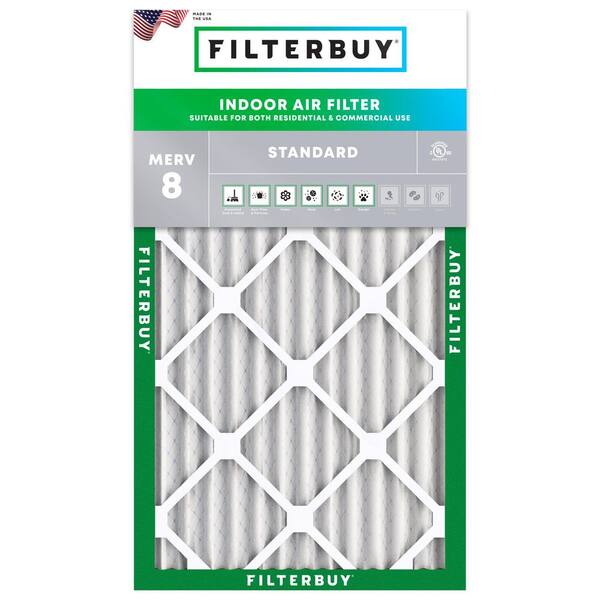 10 in. x 18 in. x 2 in. MERV 8 (FPR 5) Dust Defense Pleated HVAC AC Furnace Air Filters Replacement (1-Pack)