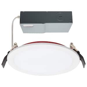 ColorQuick 6 in. Adjustable CCT Fire Rated Remodel IC Rated Dimmable Indoor Integrated LED Recessed Light Trim