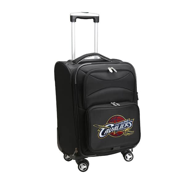 Denco NBA Cleveland Cavaliers 21 in. Black Carry-On Spinner Softside Suitcase