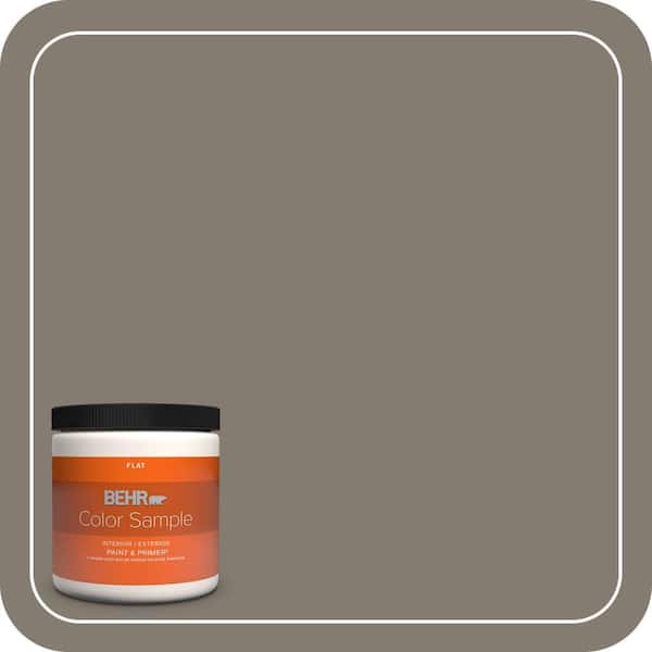 BEHR PREMIUM PLUS 8 oz. #PPF-53 Winding Path Flat Interior/Exterior Paint & Primer Color Sample