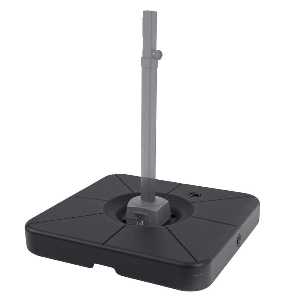 220 lb. Water and Sand Fillable Weighted Stand Patio Umbrella Base with Pre-installed Cross Bracket in Black price history on PriceWatchPro