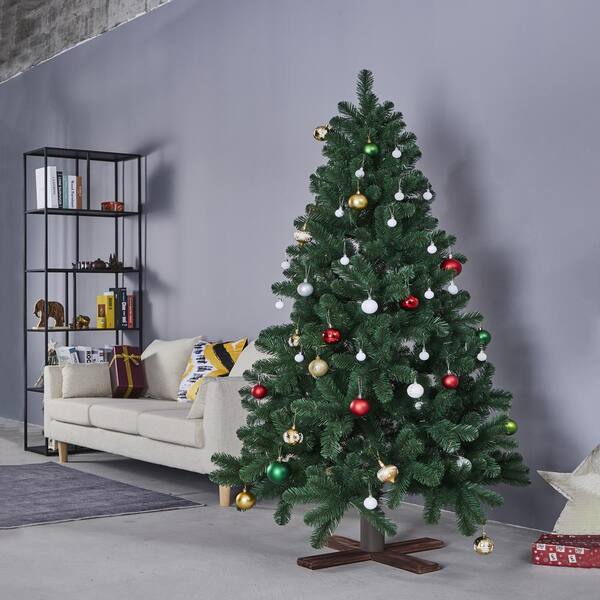 Northlight Dark Wood Adjustable Artificial Christmas Tree Stand for Trees up to 7.75 ft. Tall 34858424 The Home Depot