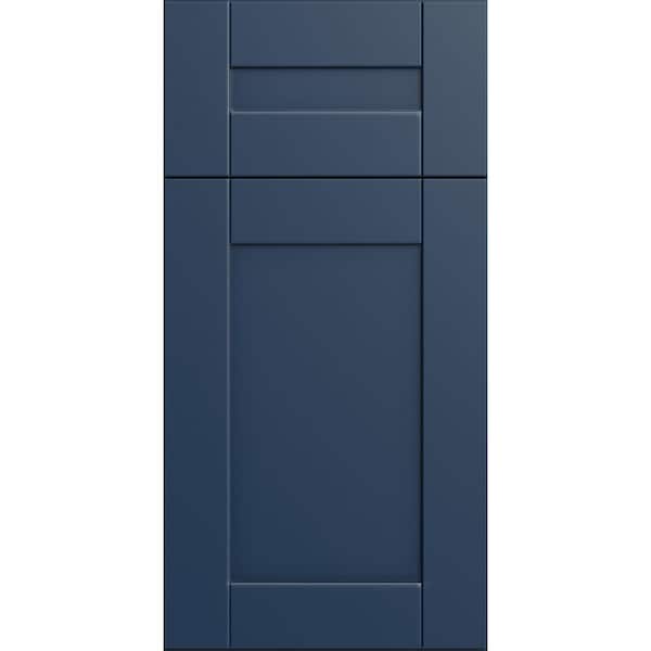 Washington 7.5 in. W x 0.75 in. D x 7.5 in. H in Vessel Blue Cabinet Door Sample