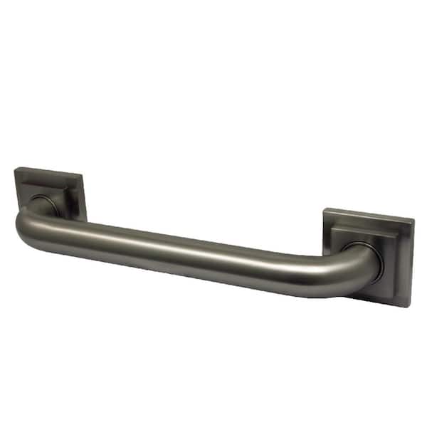 Kingston Brass Claremont 12 in. x 1-1/4 in. Grab Bar in Brushed Nickel