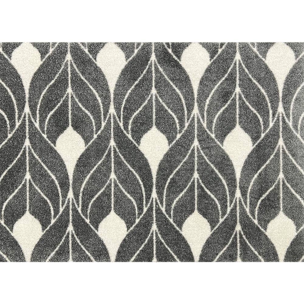 Studio 67 Maltese Gray Gray White 2 ft. 3 in. x 1 ft. 5 in. Small Mat