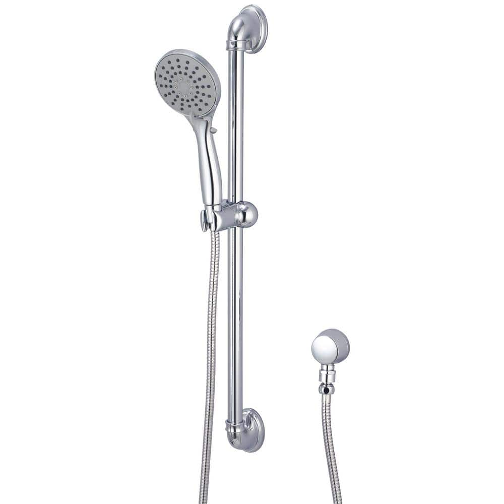 OLYMPIA 1Spray Patterns 4.13 in. Wall Mount Handheld Shower Head Set