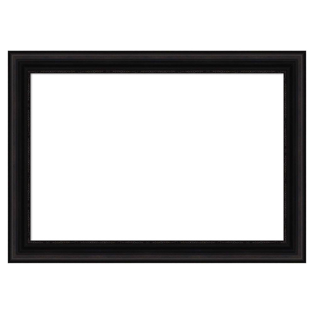 Amanti Art Parlor Black 42 in. x 30 in. Polystyrene Framed Dry Erase ...