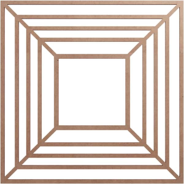 Ekena Millwork 0.375 in. x 5.875 in. x 16 in. Wood Medallion Moulding
