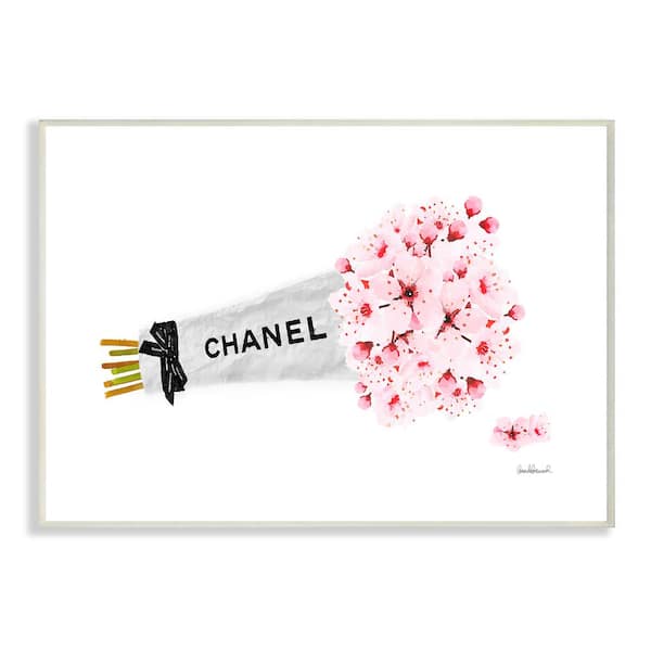 Stupell Industries 10 in. x 15 in. Fashion Chanel Wrapped Cherry Blossoms  by Amanda Greenwood Wood Wall Art agp-181_wd_10x15 - The Home Depot