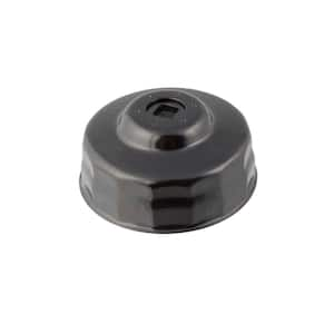 80/82 mm x 15 Flute Oil Filter Cap Wrench in Black