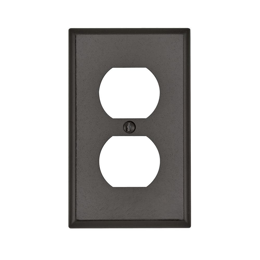 UPC 078477151297 product image for 1-Gang Brown Duplex Outlet/Receptacle Plastic Standard Wall Plate (1-Pack) 85003 | upcitemdb.com